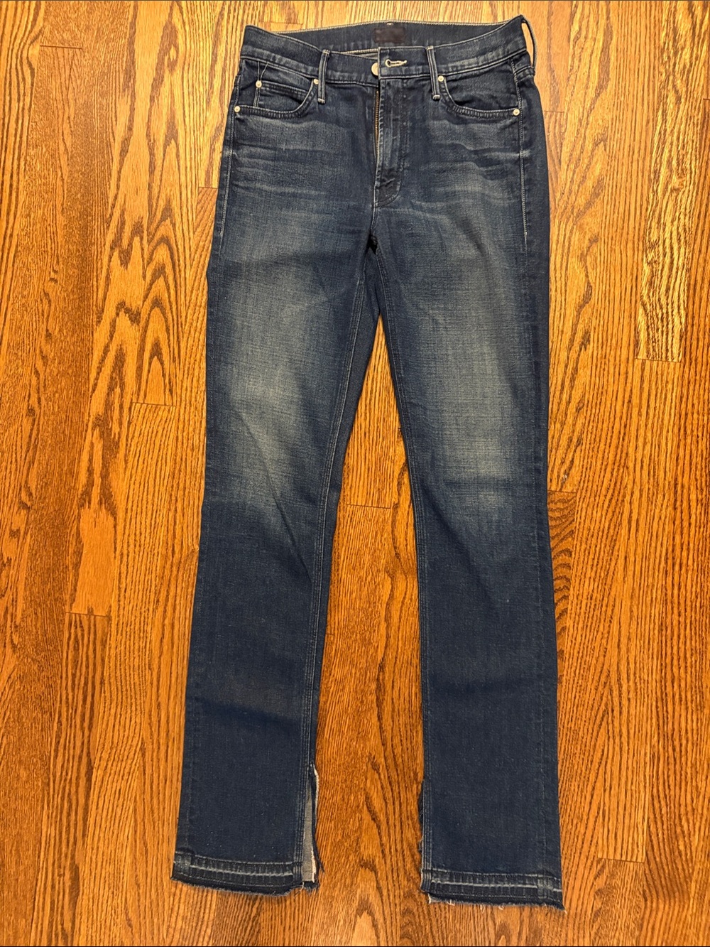 MOTHER Dark Wash Straight-Leg Jeans